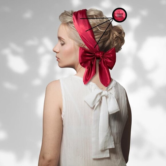 Wide Satin Headbands for Women - Non-Slip, 20+ Styles, Boho, Gift main image 4